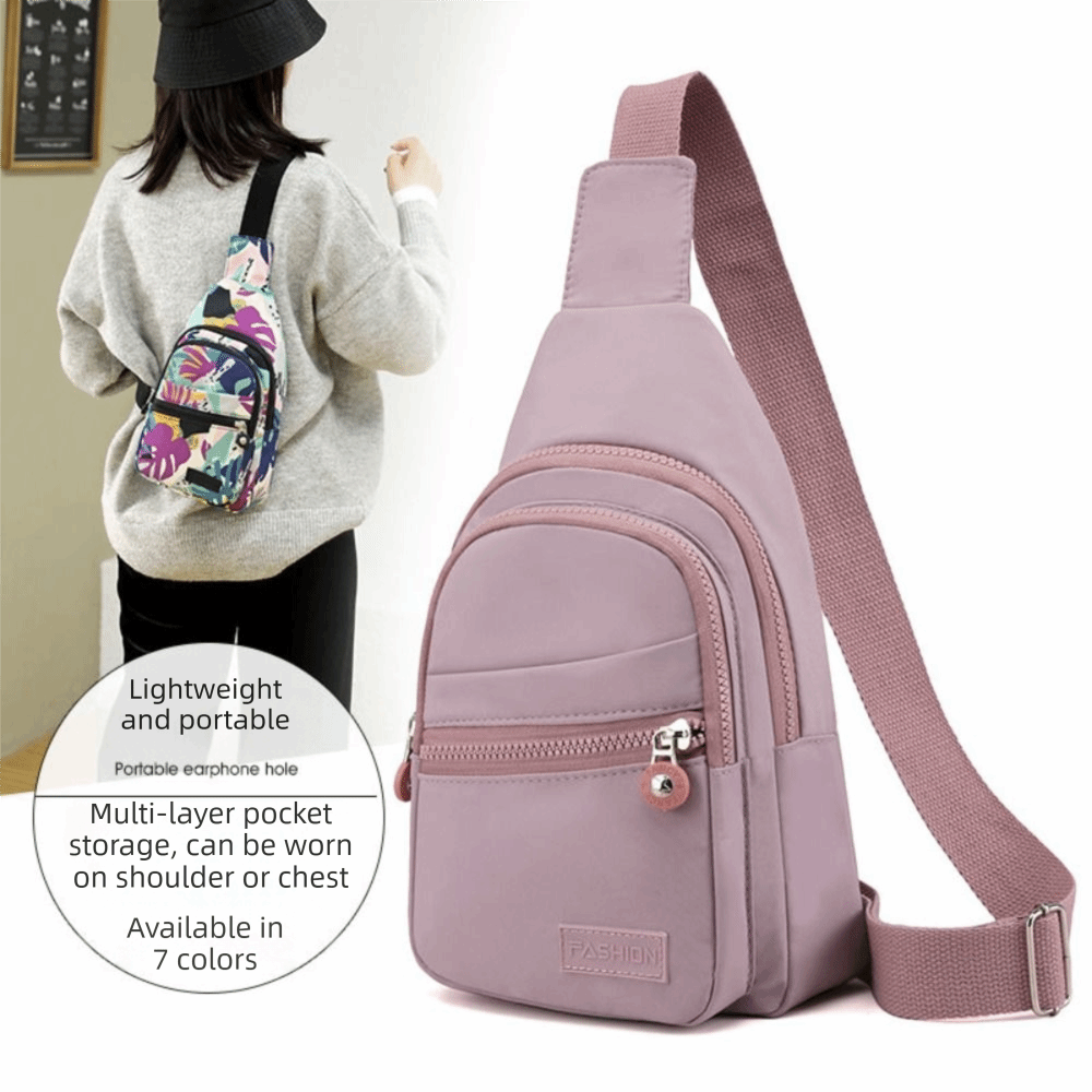 Sling Backpack Shoulder - Bolsos de pecho de nailon para