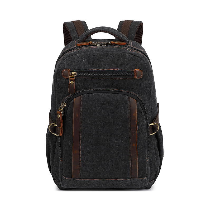 Canvas Backpack Casual - Nueva mochila informal transfronteriza, mochila retro