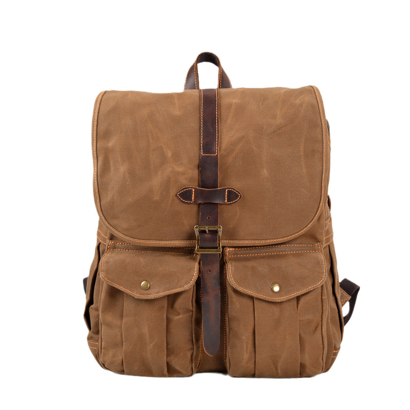 Canvas Backpack Casual - Nueva mochila de lona encerada para