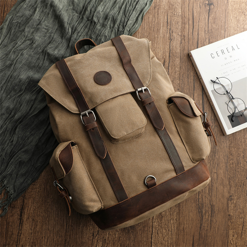 Bolsa de lona Retro para cicli - Canvas Backpack Casual reseña y precio