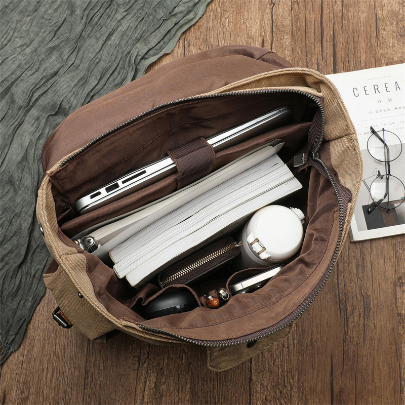 Bolsa de lona Retro para cicli - Canvas Backpack Casual reseña y precio