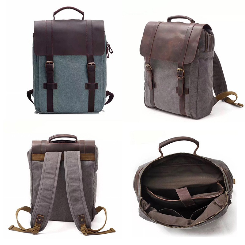 Mochila de moda para hombre, e - Canvas Backpack Casual reseña y precio