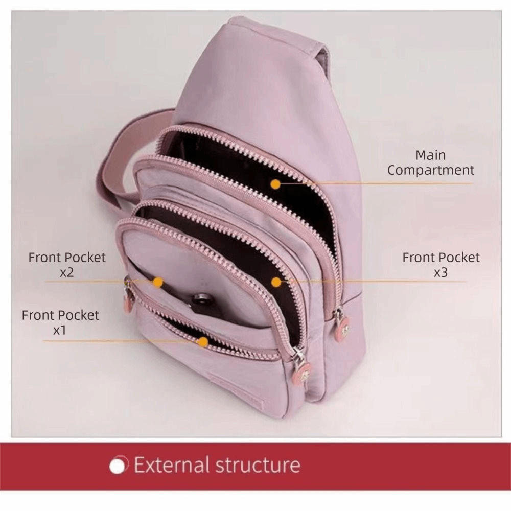 Bolsos de pecho de nailon para - Sling Backpack Shoulder reseña y precio