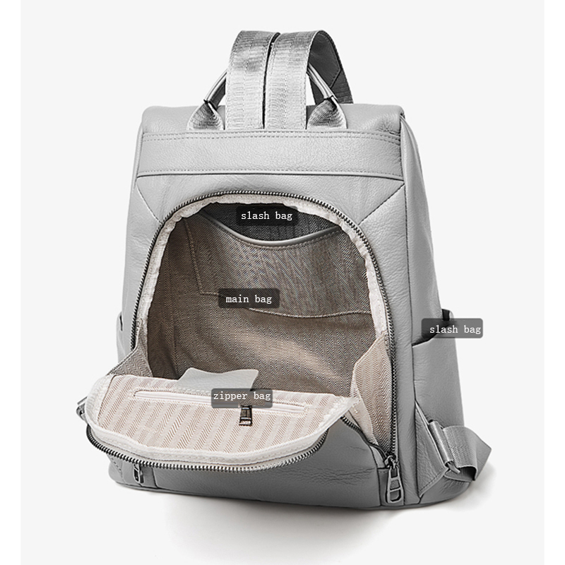 Mochila FOXER de cuero genuino - Travel Backpack Anti Theft reseña y precio