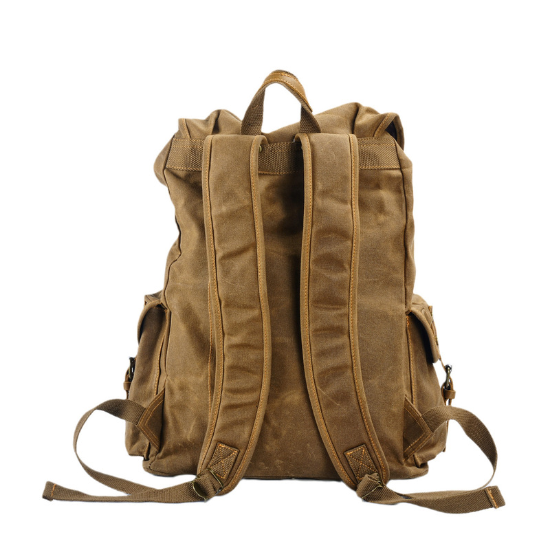 Mochila retro de lona encerada - Canvas Backpack Casual reseña y precio