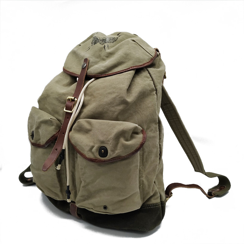 Mochila Retro Americana de Lon - Canvas Backpack Casual reseña y precio