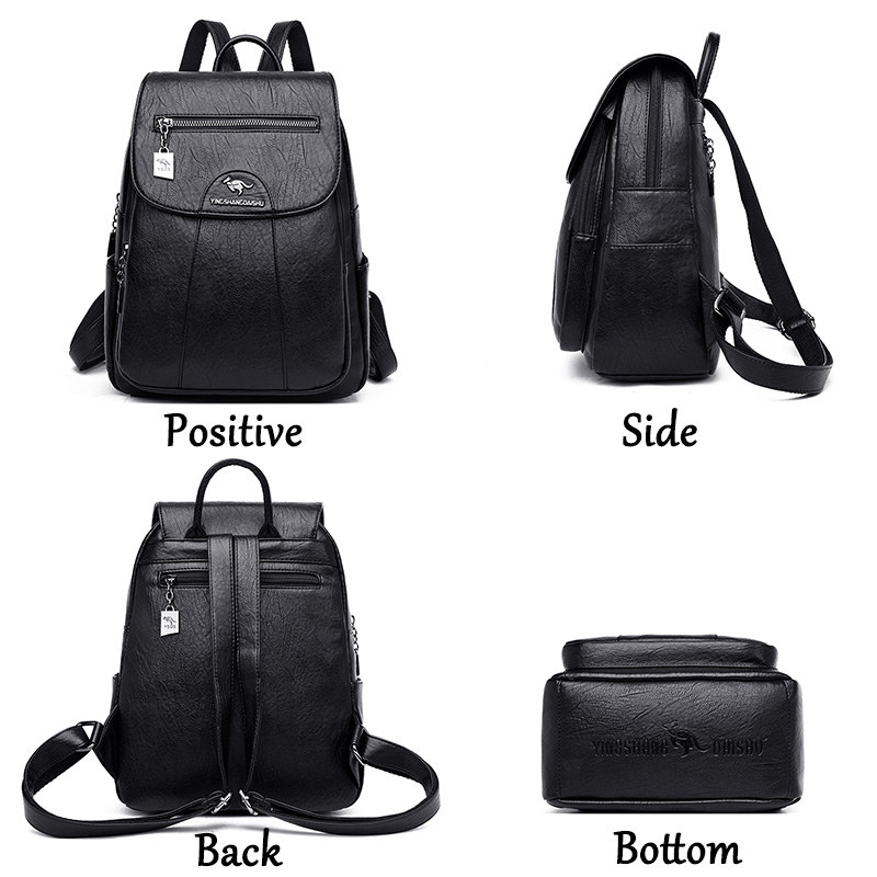 Mochila De cuero suave para mu - Fashion Backpack Women reseña y precio