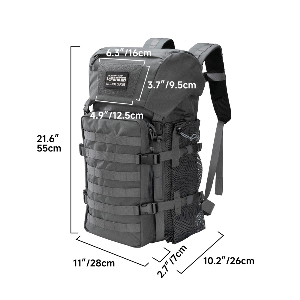 Mochila Táctica de 40L, 500D,  - Rucksack Military Style reseña y precio