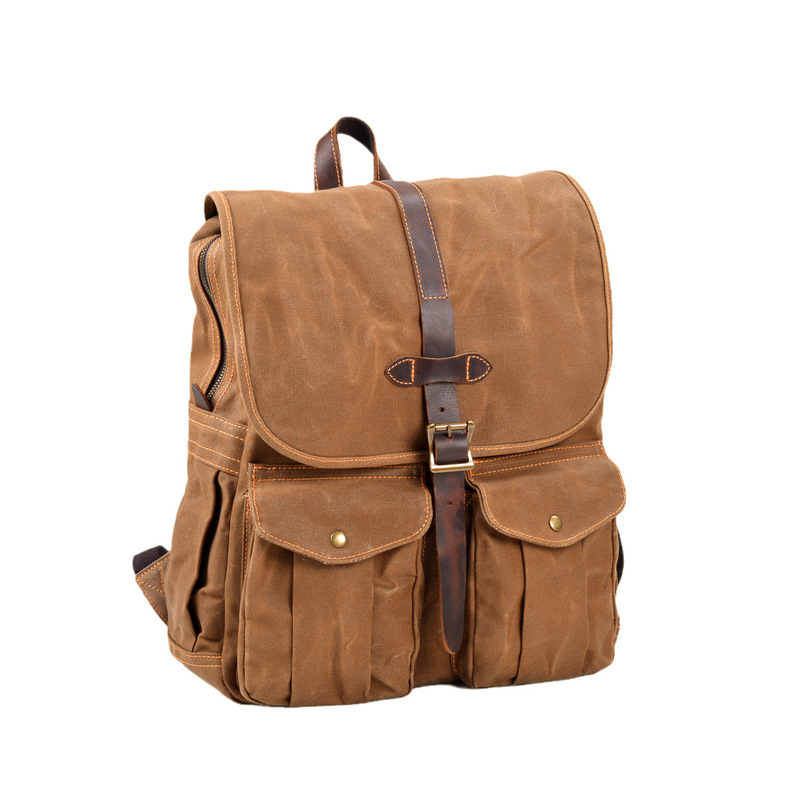 Nueva mochila de lona encerada - Canvas Backpack Casual reseña y precio